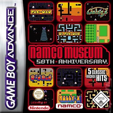 Namco Museum 50th Anniversary - GBA Cover & Box Art