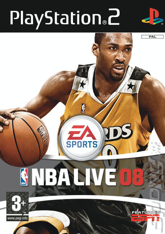 NBA Live 08 - PS2 Cover & Box Art