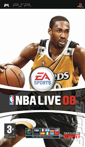 NBA Live 08 - PSP Cover & Box Art