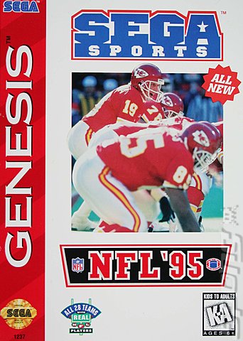 NFL '95 - Sega Megadrive Cover & Box Art