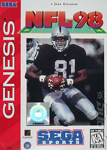 NFL 98 - Sega Megadrive Cover & Box Art