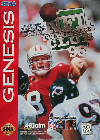 NFL Quarterback Club '96 - Sega Megadrive Cover & Box Art