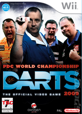 PDC World Championship Darts 2009 - Wii Cover & Box Art