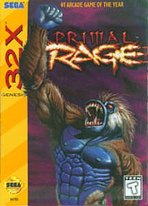 Primal Rage - Sega 32-X Cover & Box Art