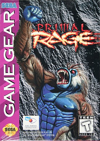 Primal Rage - Game Gear Cover & Box Art