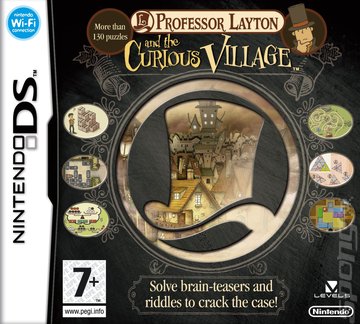 Professor Layton and the Curious Village - DS/DSi Cover & Box Art