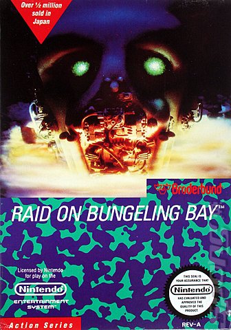 Raid on Bungeling Bay - NES Cover & Box Art