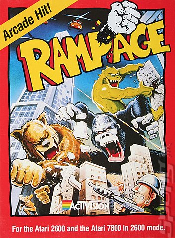 Rampage - Atari 2600/VCS Cover & Box Art