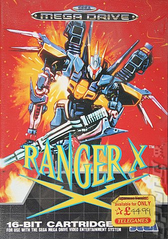 Ranger X - Sega Megadrive Cover & Box Art