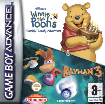 Rayman and Winnie the Pooh Double Pack  - GBA Cover & Box Art