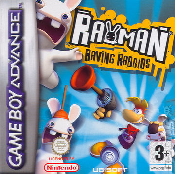 Rayman Raving Rabbids - GBA Cover & Box Art