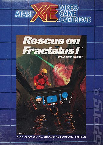 Rescue on Fractalus - Atari 400/800/XL/XE Cover & Box Art