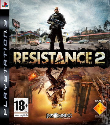 Resistance 2 - PS3 Cover & Box Art