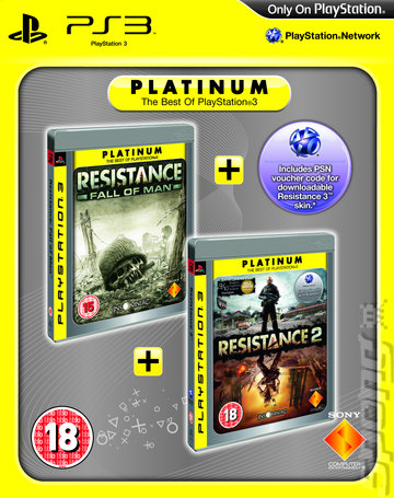 Resistance Platinum Double Pack & DLC Voucher - PS3 Cover & Box Art