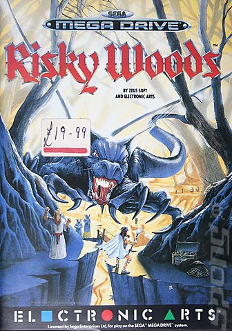 Risky Woods - Sega Megadrive Cover & Box Art