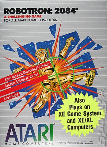 Robotron: 2084 - Atari 400/800/XL/XE Cover & Box Art
