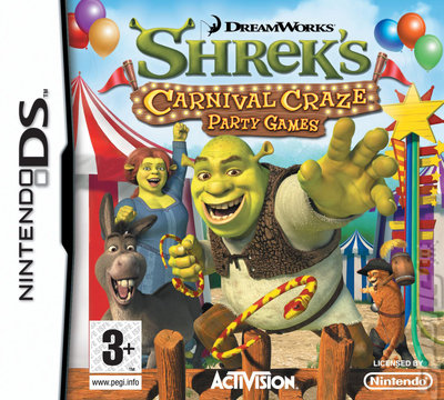 Shrek's Carnival Craze Party Games - DS/DSi Cover & Box Art