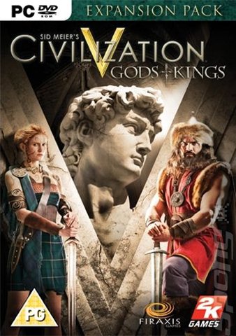 Sid Meier's Civilization V: Gods + Kings - PC Cover & Box Art