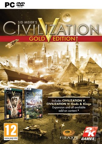 Sid Meier's Civilization V: Gold Edition - PC Cover & Box Art