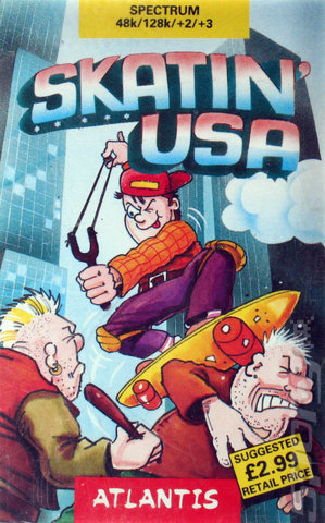 Skatin' USA - Spectrum 48K Cover & Box Art