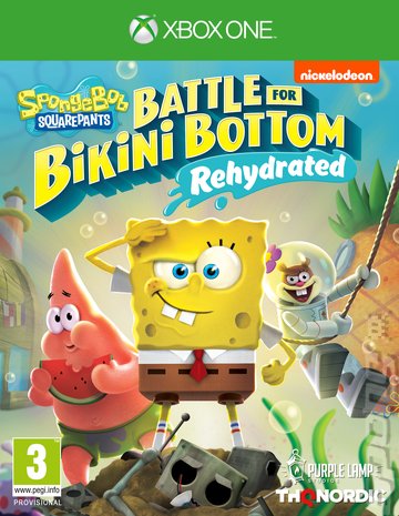 SpongeBob SquarePants: Battle for Bikini Bottom: Rehydrated - Xbox One Cover & Box Art
