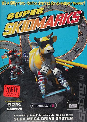 Super Skidmarks - Sega Megadrive Cover & Box Art