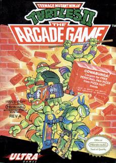 Teenage Mutant Ninja Turtles 2: The Arcade Game - NES Cover & Box Art