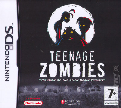 Teenage Zombies: Invasion of the Alien Brain Thingys! - DS/DSi Cover & Box Art