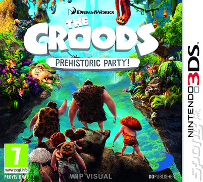 The Croods: Prehistoric Party! - 3DS/2DS Cover & Box Art