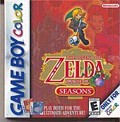 The Legend Of Zelda: Oracle Of Seasons - Game Boy Color Cover & Box Art