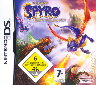 The Legend Of Spyro: Dawn Of The Dragon - DS/DSi Cover & Box Art