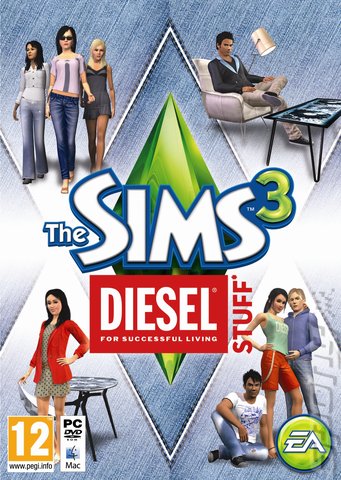 The Sims 3: Diesel Stuff - PC Cover & Box Art