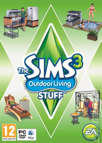 The Sims 3: Outdoor Living Stuff - Mac Cover & Box Art