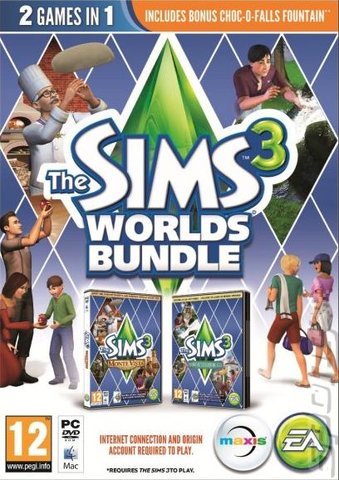 The Sims 3: Worlds Bundle - PC Cover & Box Art