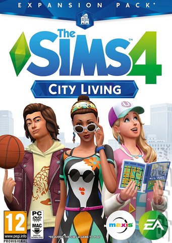 The Sims 4: City Living - Mac Cover & Box Art