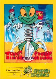 Thing on a Spring - C64 Cover & Box Art
