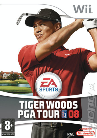 Tiger Woods PGA Tour 08 - Wii Cover & Box Art