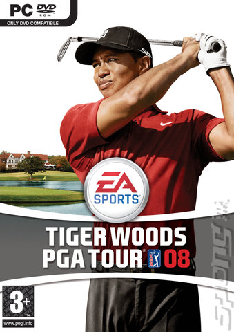 Tiger Woods PGA Tour 08 - PC Cover & Box Art
