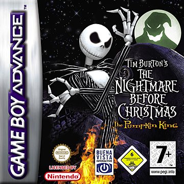 Tim Burton's The Nightmare Before Christmas: The Pumpkin King - GBA Cover & Box Art