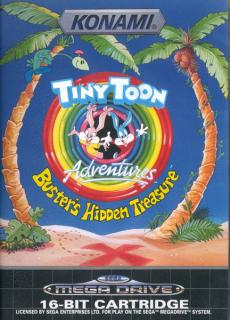 Tiny Toon Adventures: Buster's Hidden Treasure - Sega Megadrive Cover & Box Art