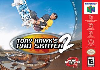 Tony Hawk's Pro Skater 2 - N64 Cover & Box Art