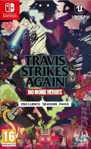 Travis Strikes Again: No More Heroes - Switch Cover & Box Art