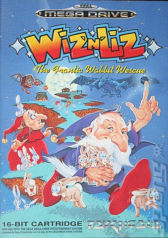 Wiz 'n' Liz - Sega Megadrive Cover & Box Art