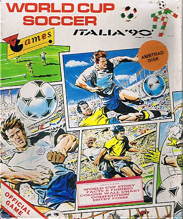 World Cup Soccer: Italia' 90 - Amstrad CPC Cover & Box Art