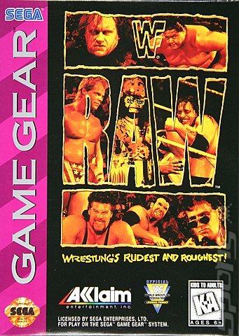 WWF Raw - Game Gear Cover & Box Art