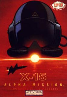 X-15 Alpha Mission - C64 Cover & Box Art