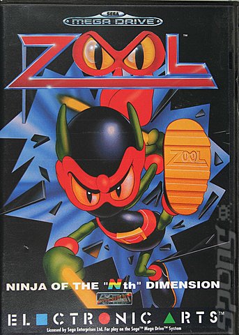 Zool - Sega Megadrive Cover & Box Art
