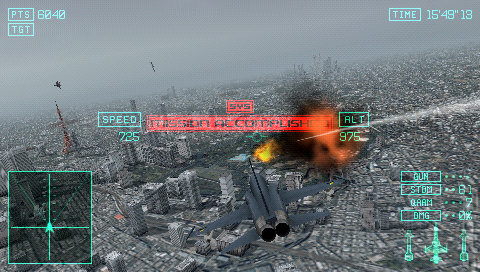 Ace Combat: Joint Assault - PSP Screen