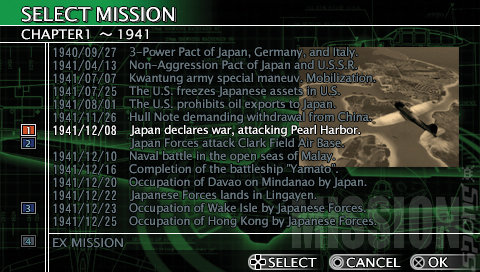 Aces of War - PSP Screen