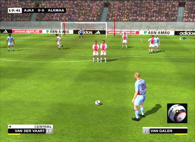 Ajax Club Football 2005 - PS2 Screen